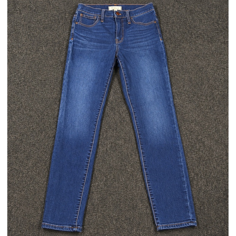 Madewell Roadtripper Skinny Jeans Womens 28 Blue High Rise Denim